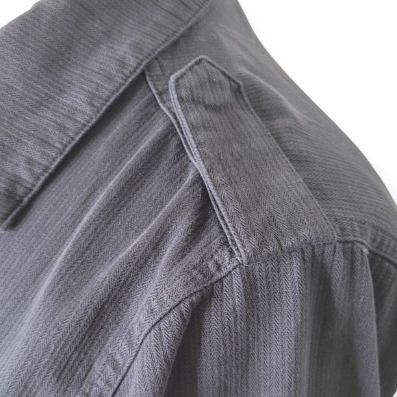 Torrid Black Military Twill Embellished Shacket - Picture 4 of 11